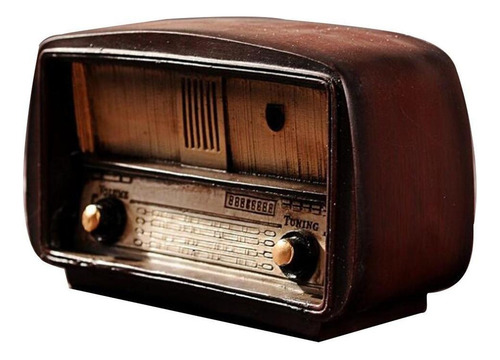 Radio Ornamento De Resina De Retro Colección Decoración