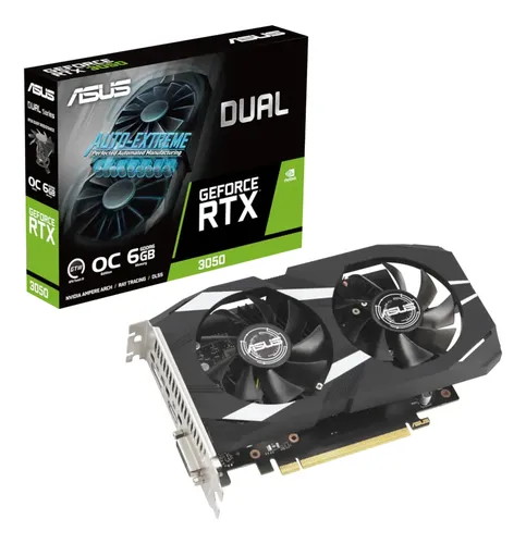 Placa De Video Asus Geforce Rtx 3050 Dual Oc 6gb Gddr6