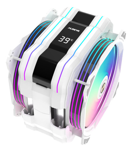 Alseye M120d Plus Cpu Air Cooler, Enfriador De Cpu Con Vi...