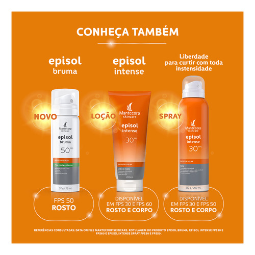Mantecorp Episol Intense Bruma Fps 50 Protetor Solar 200ml
