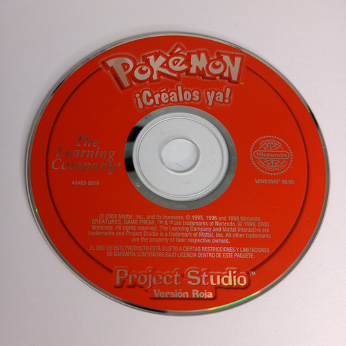 Pokémon Project Studio Versión Rojas Pc Game (Usado)