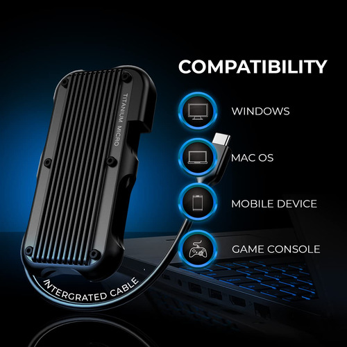 Ssd Externo Titanium Micro 4tb - Mercury Portable Ssd,