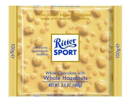 Ritter Sport Chocolate Blanco Con Avellanas Ente