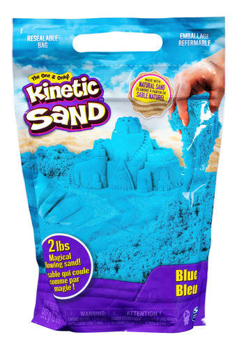 Kinetic Sand - La Original Arena Sensorial Moldeable, Azul,.