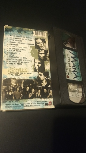 Vhs Mtv Unplugged De Maná. P 1999 Warner Music.