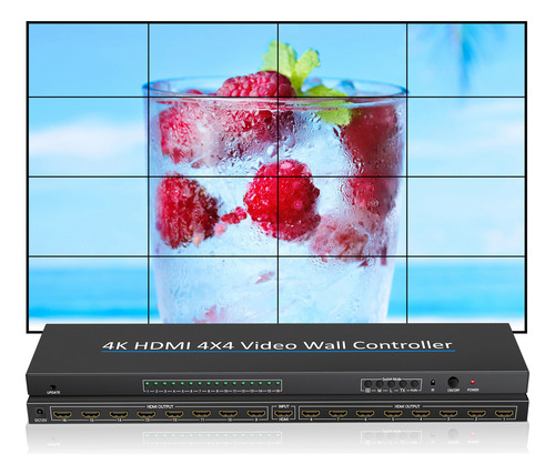 Video Splicer Wall 16 Entrada De Vídeo Y Controlador Hdmi 4x