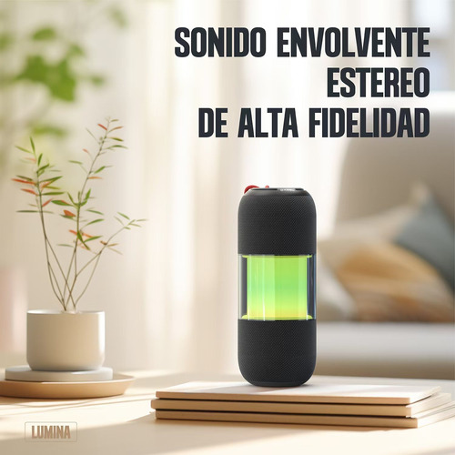 Parlante Bluetooth Kbod Lumina Led Rgb Sonido 360 Sumergible