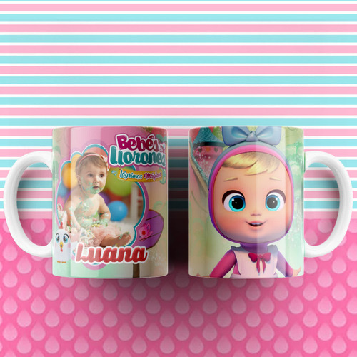 Tazas Plásticas Personalizadas Bebes Llorones #35