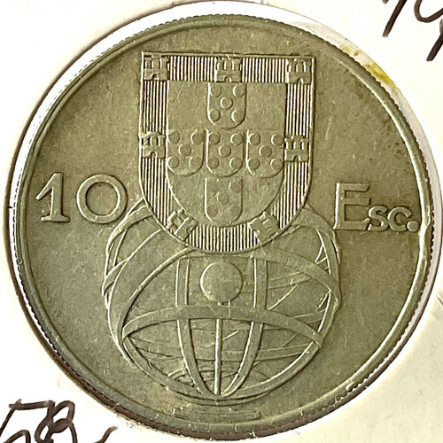 Moeda 10 Escudos 1955 - Prata - Km#585 (Usado)