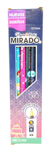 Caja Lapiz Grafito #2 Moderno Infantil Mirado Paper Mate 12