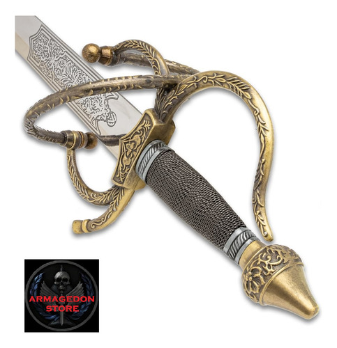 Espada Caballero Templario Mio Cid Medieval Masonica Mason (Usado)