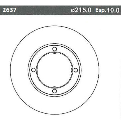 Disco Freno Delantero (215mm) Breme Faw Brio05-07 Mod. 1010