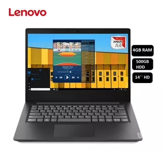 Laptop Lenovo S145, 14 Amd A4-9125, 4gb / 500gb