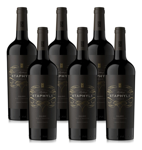 Vino Premium Malbec Staphyle 6x750ml