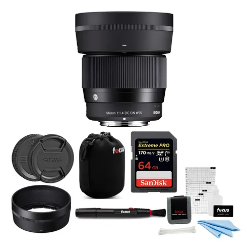 Lente Sigma 56mm F/1.4 Dc Dn Contemporânea Para Sony E
