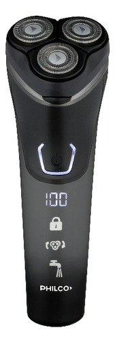 Afeitadora Philco Electrica Ae5300pn Resistente Al Agua Color Negro