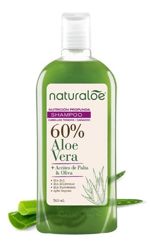 Naturaloe Shampoo 60% Aloe Vera 360ml 