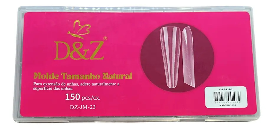 Molde F1 Tamanho Natural D&z Mandorla 150pcs Transparente 4103