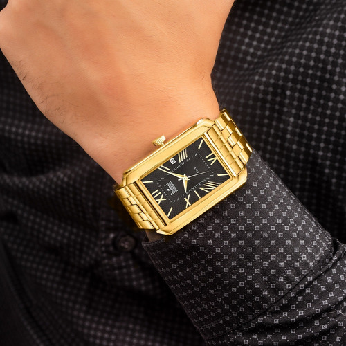 Relógio Masculino Dumont Dourado Du2115br/4p