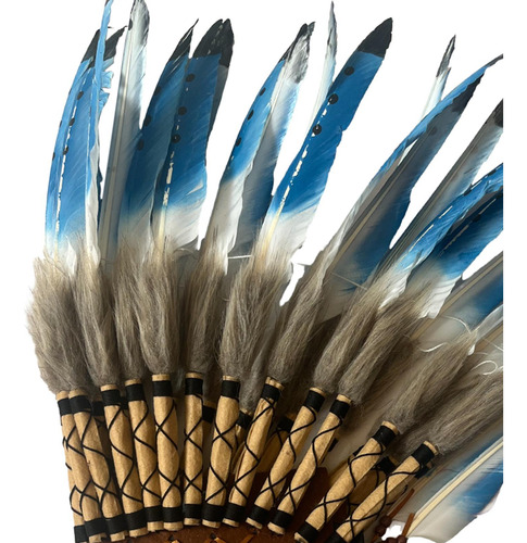Sombrero Indio De Jefe Americano, De Plumas, Accesorios Para