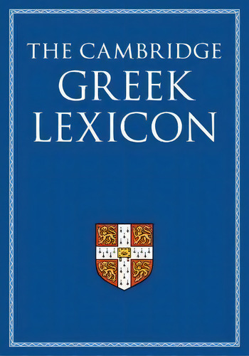 The Cambridge Greek Lexicon 2 Volume Hardback Set, De Faculty Of Classics. Editorial Cambridge University Press, Tapa Dura En Inglés
