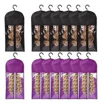 Comprar 12 Unidades De Armazenamento De Bolsas De Peruca Com Cabide,