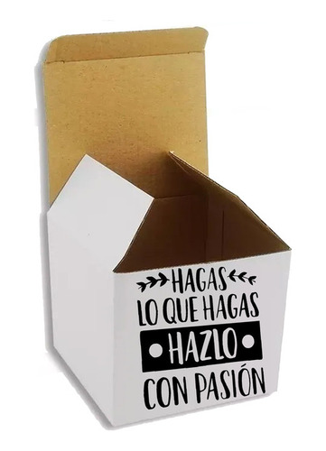 Caja Individual Con Frases Para Empacar Mug Docena Q3