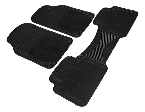 Alfombra Piso De Goma Auto Universal 3 Piezas Camello