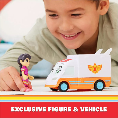 Violet Y Axl Ambulancia Disney Junior Firebuds