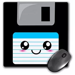 Alfombrilla De Ratón Kawaii Cute Floppy Disk Retro Nin...