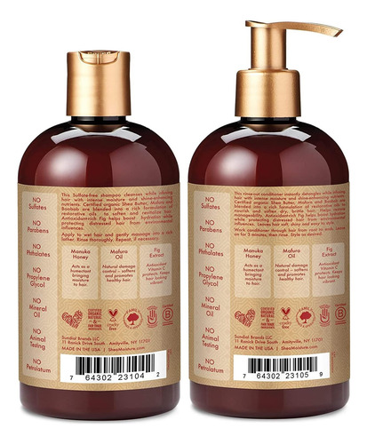 Conjunto De Shampoo E Condicionador Sheamoisture, De De Hone