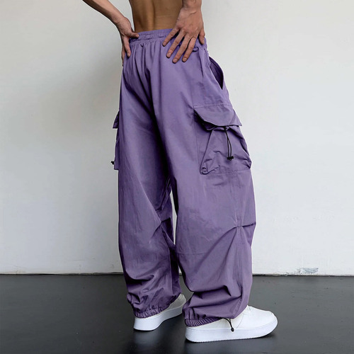 Pantalones Para Hombre Con Cintura Elástica Con Cordón Y Bol