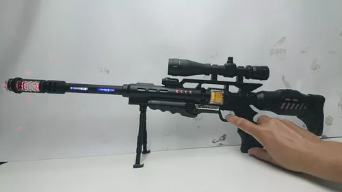 Arminha Brinquedo Com Som E Luzes Ak-838 Soud Gun 73cm