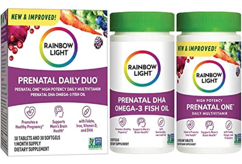 Multivitaminico Prenatal Duo Dha  Rainbow Light 