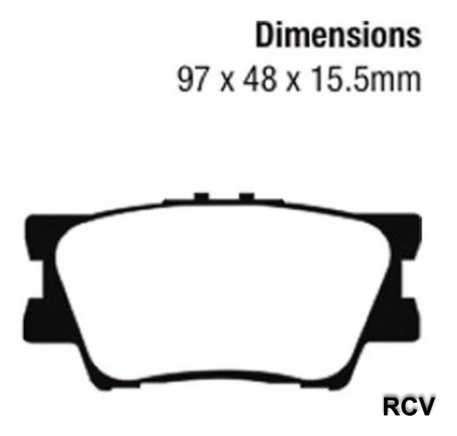 Balatas Disco  Trasera Para Toyota Camry   2011