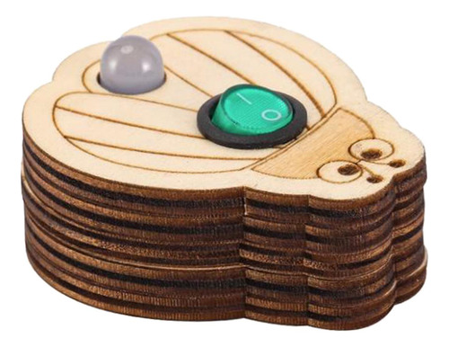 Tablero Sensorial De Madera Con Interruptor De Tablero