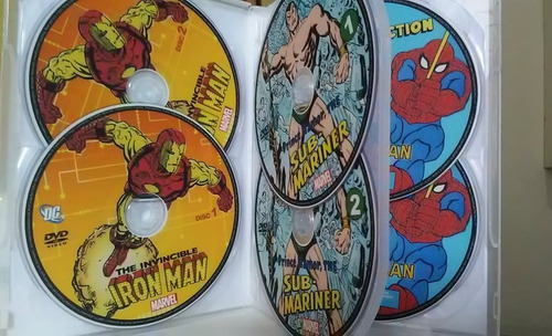 Dvd - Dvd Super Heróis Marvel Coleção Desenhos Clássicos Box