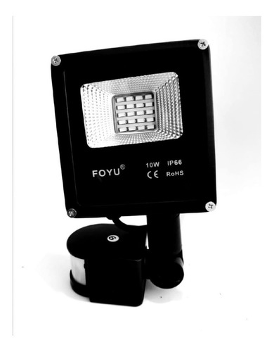 Foco Led Proyector Exterior Foyu Con Sensor 10 Watts Ip66