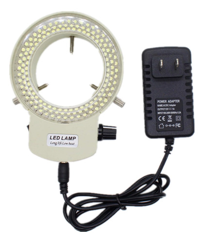 Led-144b-zk Iluminador De Luz De Anillo Ajustable Blanco De 