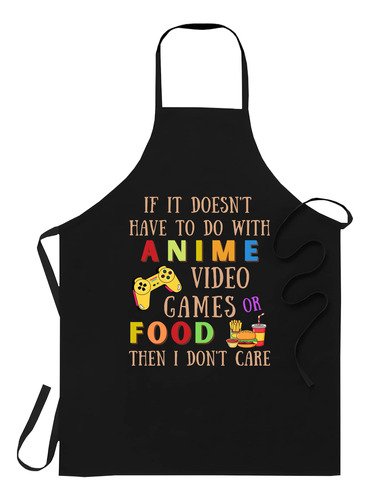 Xpuffer Hobby Black Apron Kitchen - Comida De Videojuegos De