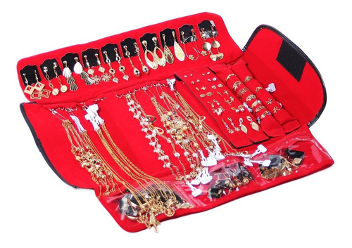 Kit Semi Joias Folheadas Ouro 60 Peças Atacado Para Revenda