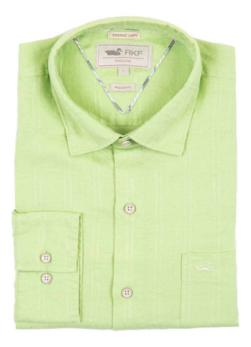 Camisa M/l Rockford Shr-linendobby-spm22 Green - Hombre