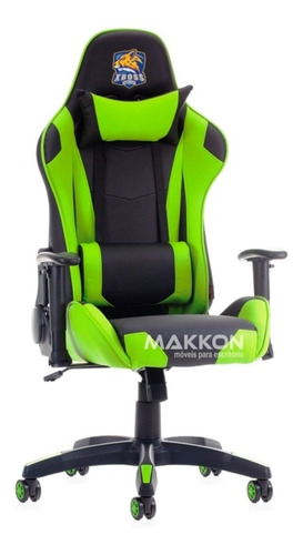 Cadeira Gamer Com Inclinação 180ºc  Verde