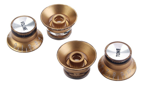 4x Perillas De Tono De Volumen De Guitarra De Control Ajuste
