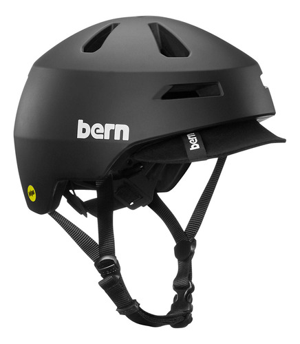 Bern, Brentwood - Casco De Ciclismo Con Mips, Protección C. Color Mips Mate Negro