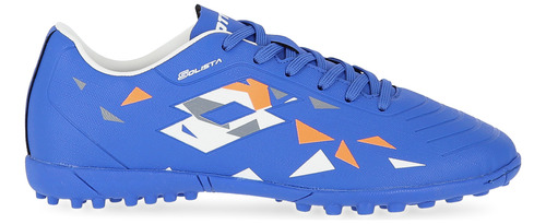 Botines Fútbol Lotto Solista 700 V Fg Hombre En Azul Y Blanc