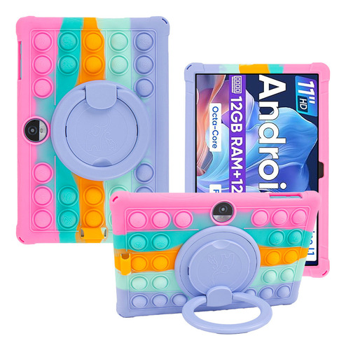 Funda Con Soporte De Silicona Suave Para Tableta Para Ni?os