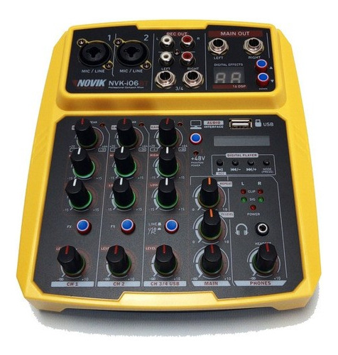 Novik Neo Nvki06bt Consola 6 Canales Bluetooth Musicapilar