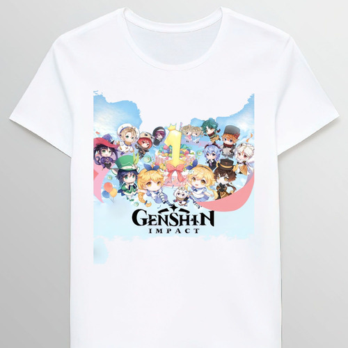 Remera Genshin Impact 1st Anniversary 90067343