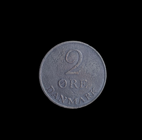 Moneda Dinamarca 2 Ore 1963